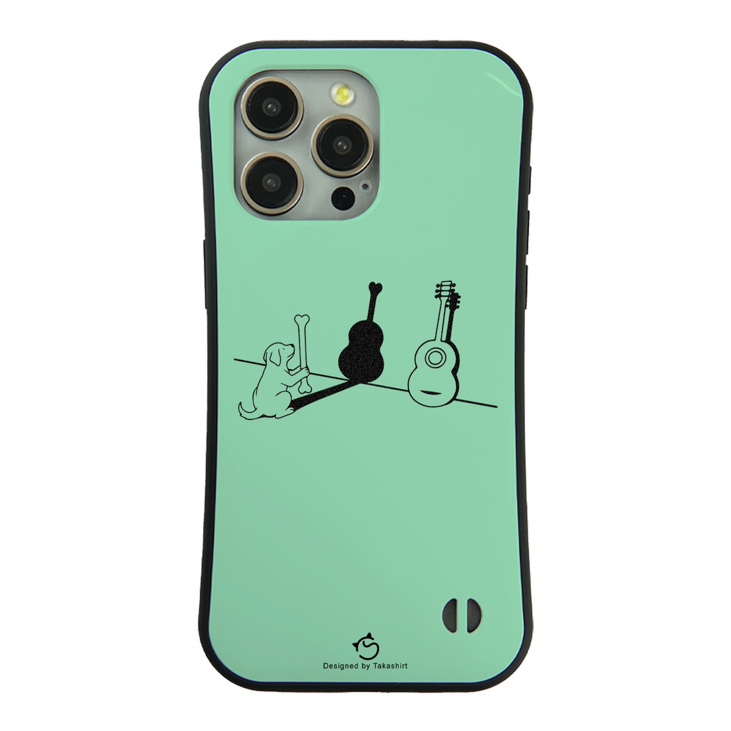 ケース いぬ 犬 イラスト   犬ギター スマホ ケース iPhone8, SE2, SE3 ~ ケース iPhone17シリーズ