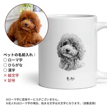 名入れ・写真アート変換｜うちの子マグカップ／Takashirt