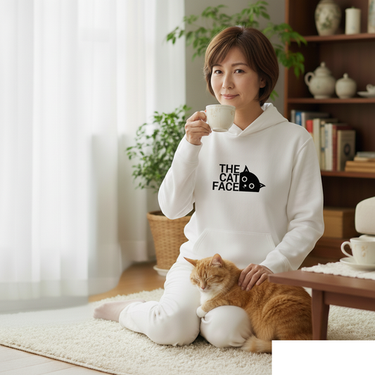 猫 パーカー ねこ かわいい 猫イラスト THE CAT FACE1