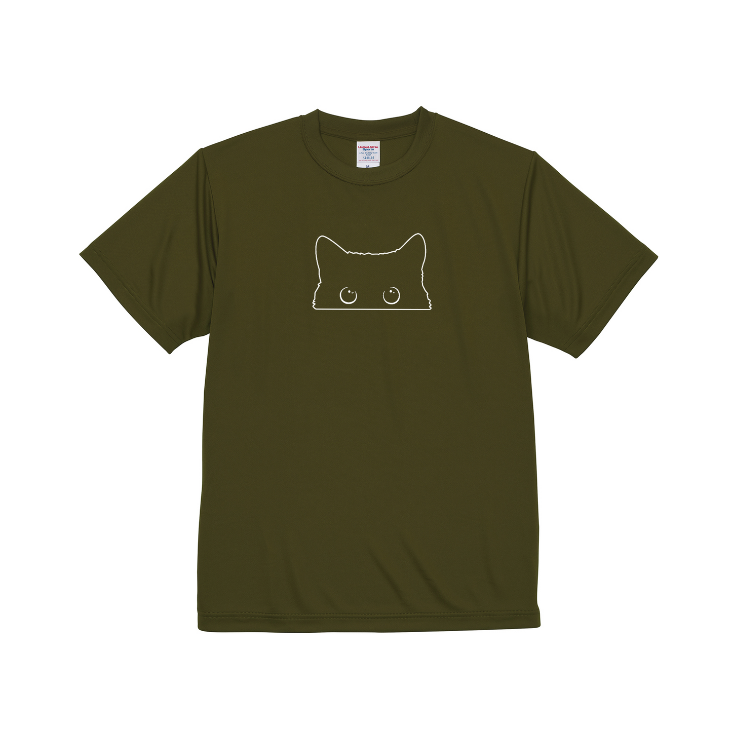 猫tシャツ ドライTシャツ シルキータッチTシャツ ねこ 猫イラスト おもしろ tシャツ  可愛い黒い猫