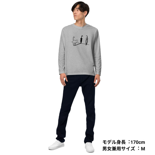 猫 ロン t 猫 長袖 t シャツ ねこ 猫イラスト 猫&傘