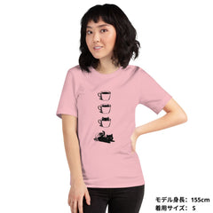 猫tシャツ ねこ 猫イラスト  猫カフェ2  ｜アダルト&キッズサイズ.
