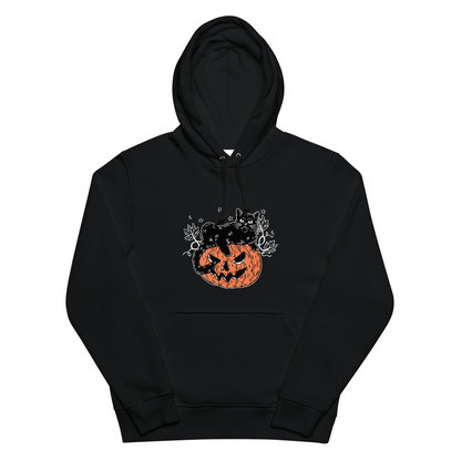 猫 パーカー ねこ かわいい 黒猫 ハロウィン1 ｜アダルト&キッズサイズ