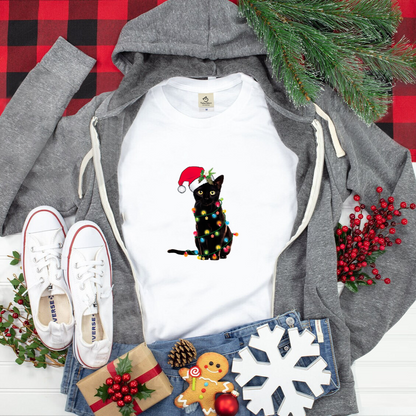 【クリスマス限定商品】猫tシャツ ねこ 猫イラスト 猫クリスマス.