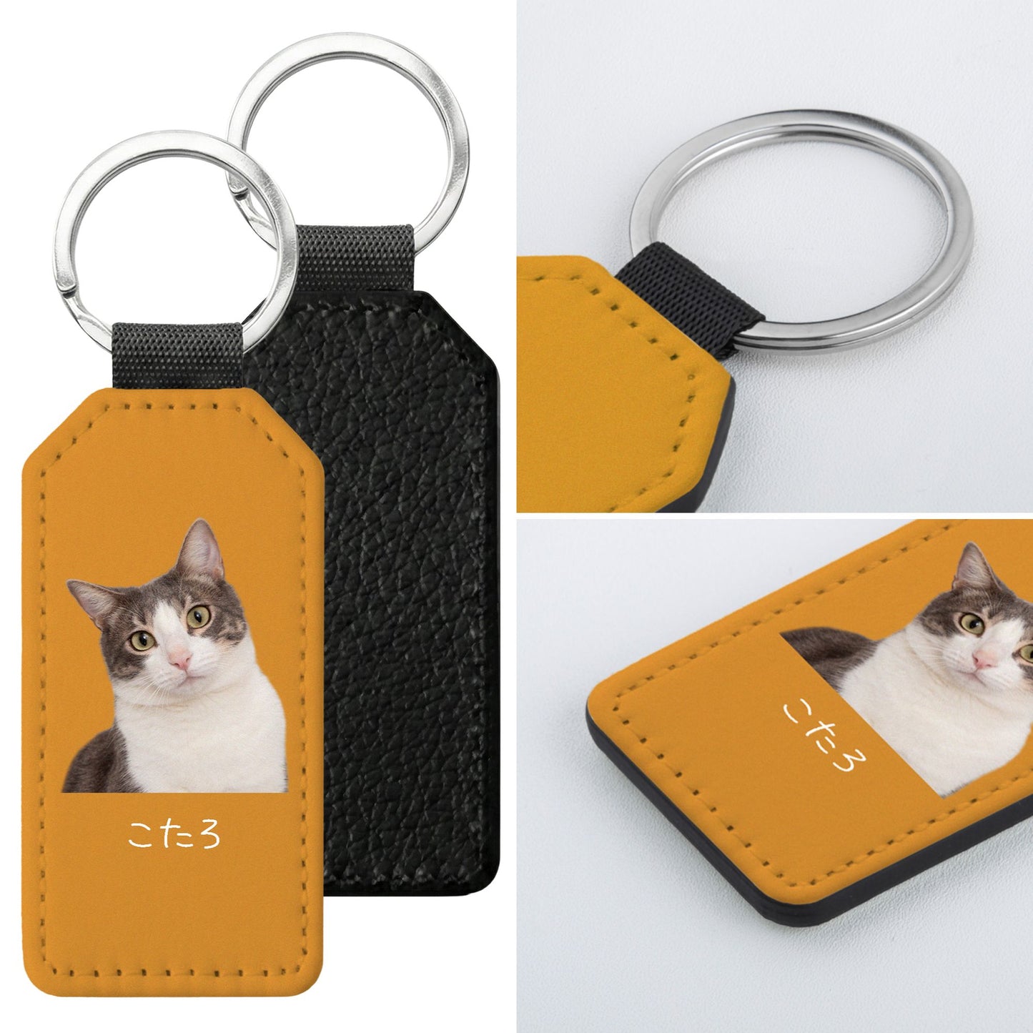 【名入れ対応】ペット写真キーホルダー｜犬・猫オリジナル写真入り｜うちの子グッズ・誕生日ギフトに人気 | Takashirt