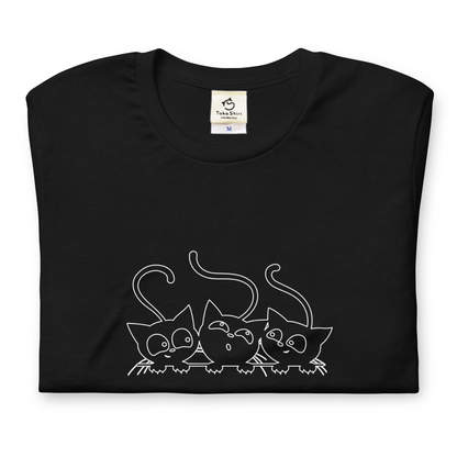 猫tシャツ ねこ 猫イラスト かわいいねこイラスト猫｜アダルト&キッズサイズ.
