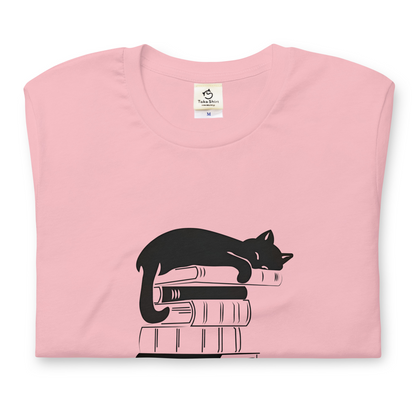 猫tシャツ ねこ 猫イラスト Cat & Book