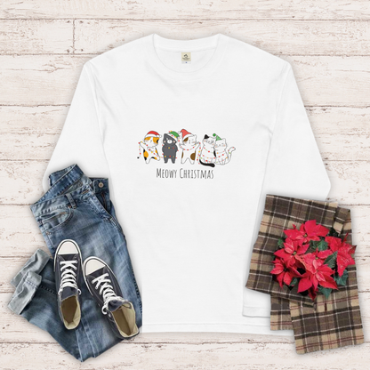 【クリスマス限定商品】猫 ロン t 猫 長袖 t シャツ ねこ 猫イラスト 猫クリスマス.