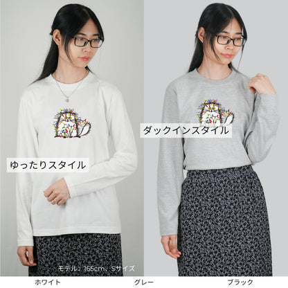 【クリスマス限定商品】猫 ロン t 猫 長袖 t シャツ ねこ 猫イラスト 猫クリスマス.