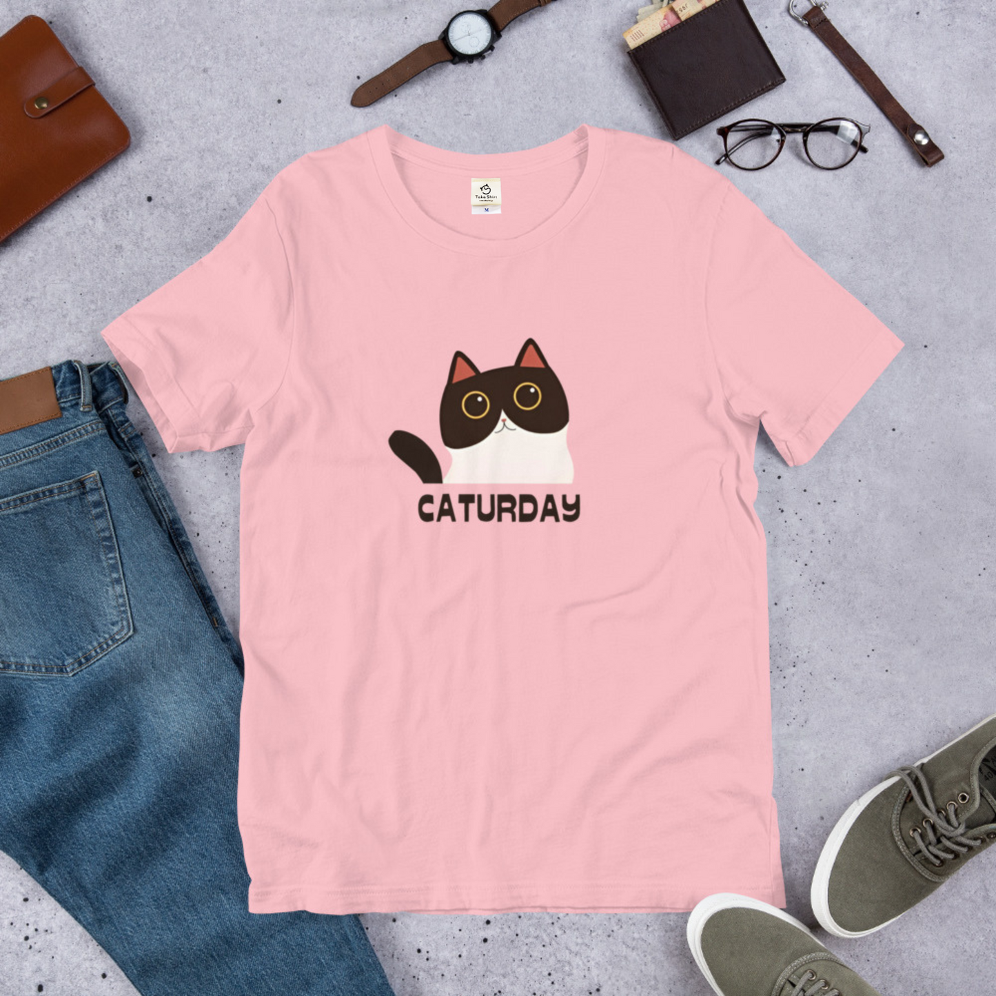 猫tシャツ ねこ 猫イラスト Caturday