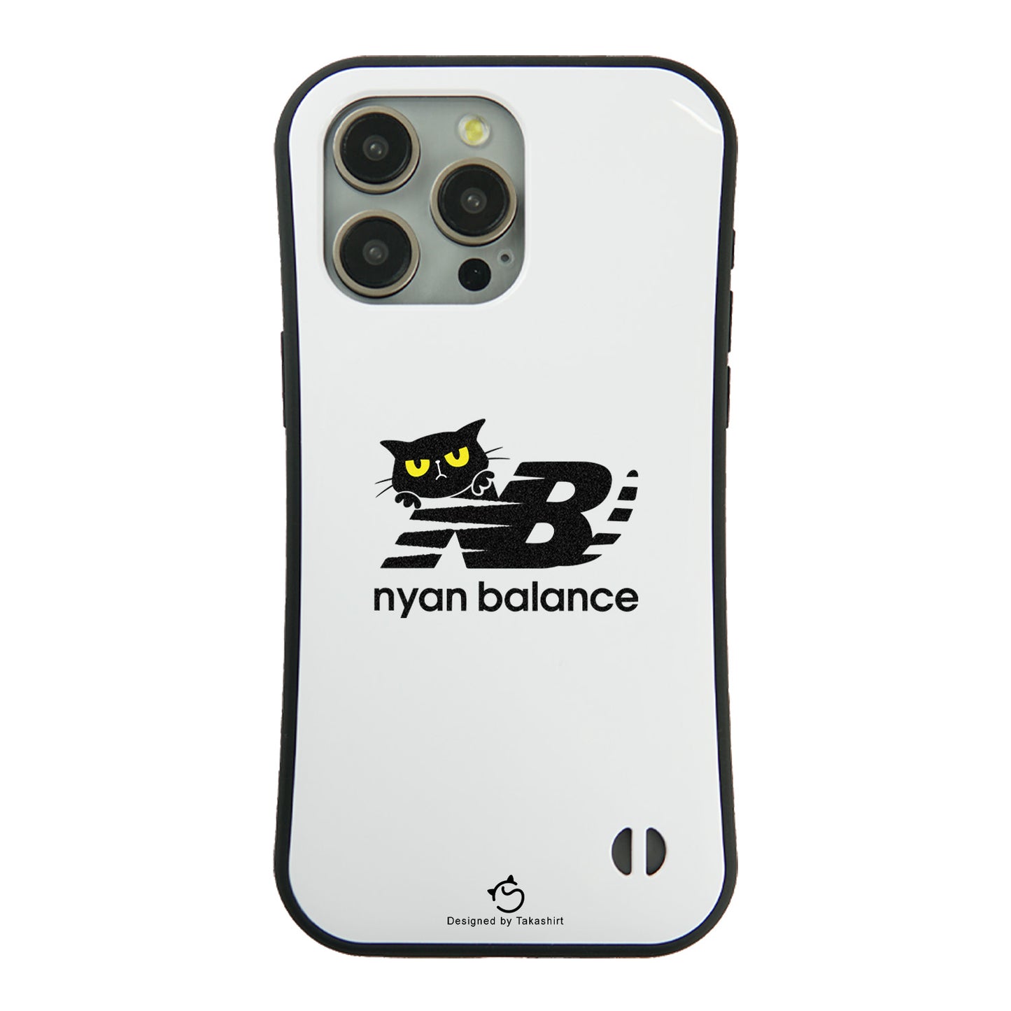 ケース ねこ 猫イラスト猫  Nyan Balanceー スマホ ケース iPhone8, SE2, SE3 ~ ケースiPhone17シリーズ