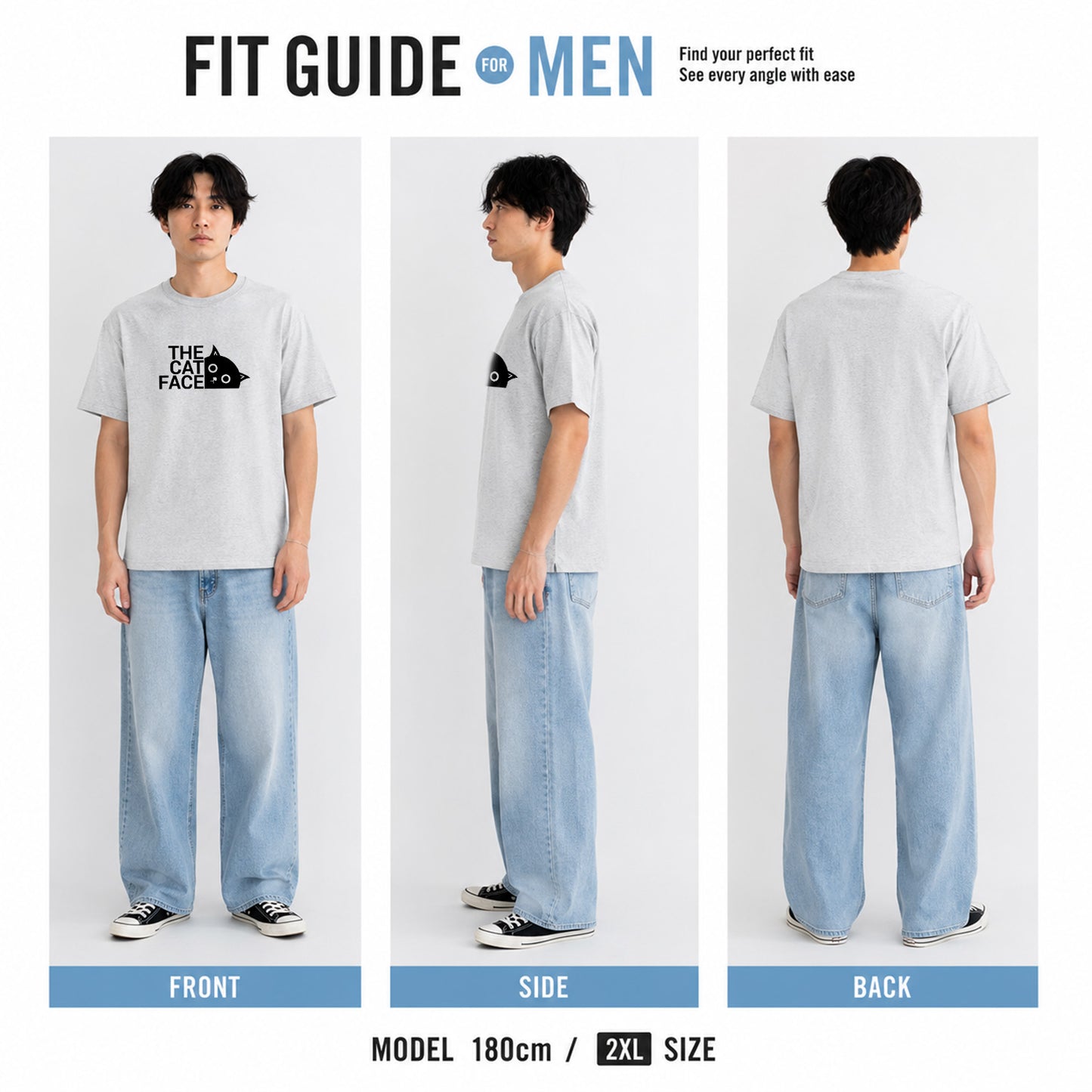 THE CAT FACE 猫Tシャツ｜かわいい猫デザイン