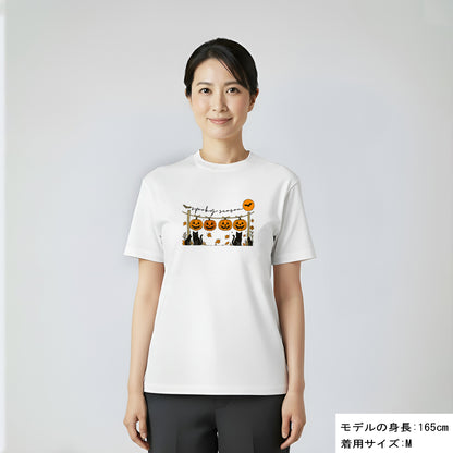 猫tシャツ ねこ 猫イラスト おもしろ tシャツ かわいい ハロウィン2|アダルト&キッズサイズ
