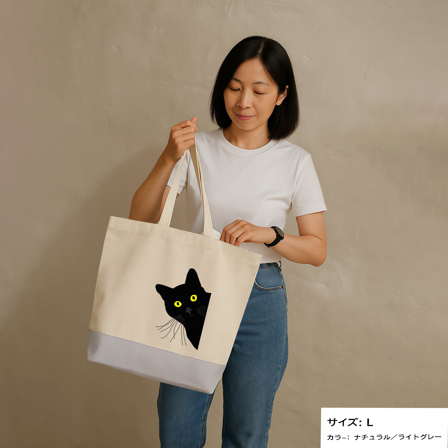 猫トート バッグ  猫 エコ バッグ　可愛い