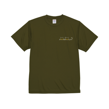 猫tシャツ ドライTシャツ シルキータッチTシャツ ねこ 猫イラスト おもしろ tシャツ にゃんポイント