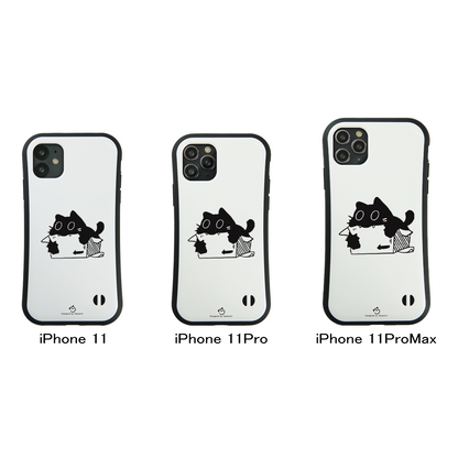 ケース ねこ 猫イラスト 段ボールが好きな猫  スマホ ケース iPhone8, SE2, SE3 ~ ケース iPhone16シリーズ