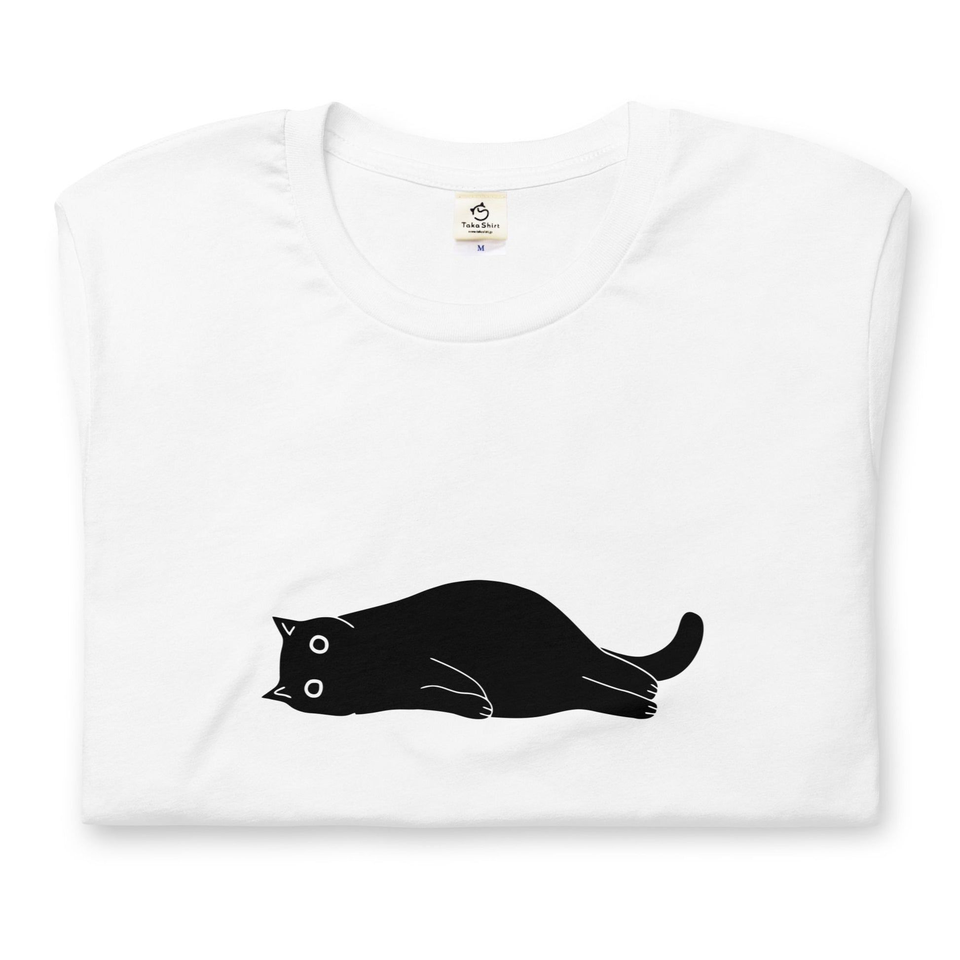 猫tシャツ ねこ 猫イラスト 可愛い　黒猫｜アダルト&キッズサイズ.