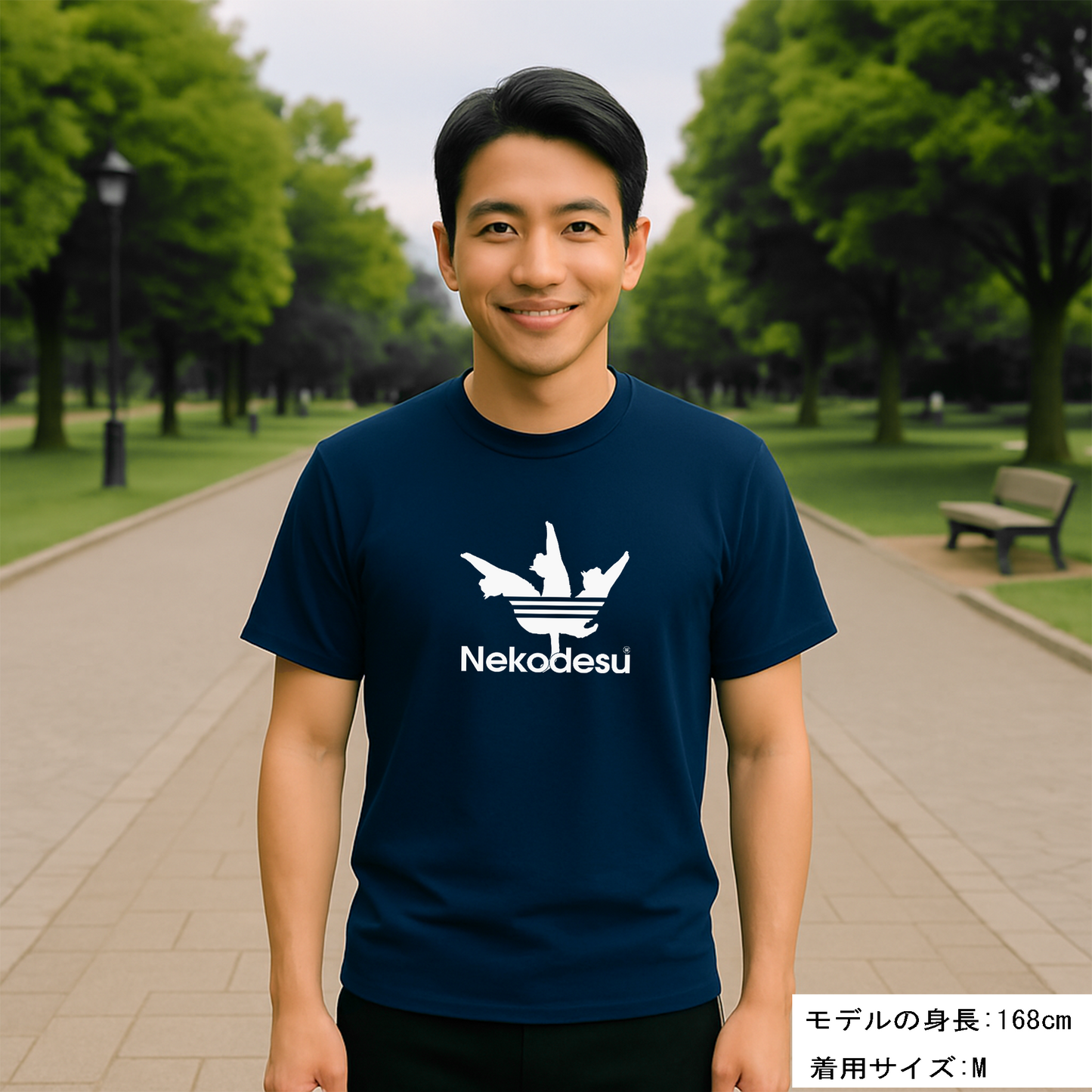 猫tシャツ ドライTシャツ シルキータッチTシャツ ねこ 猫イラスト おもしろ tシャツ   Nekodesu