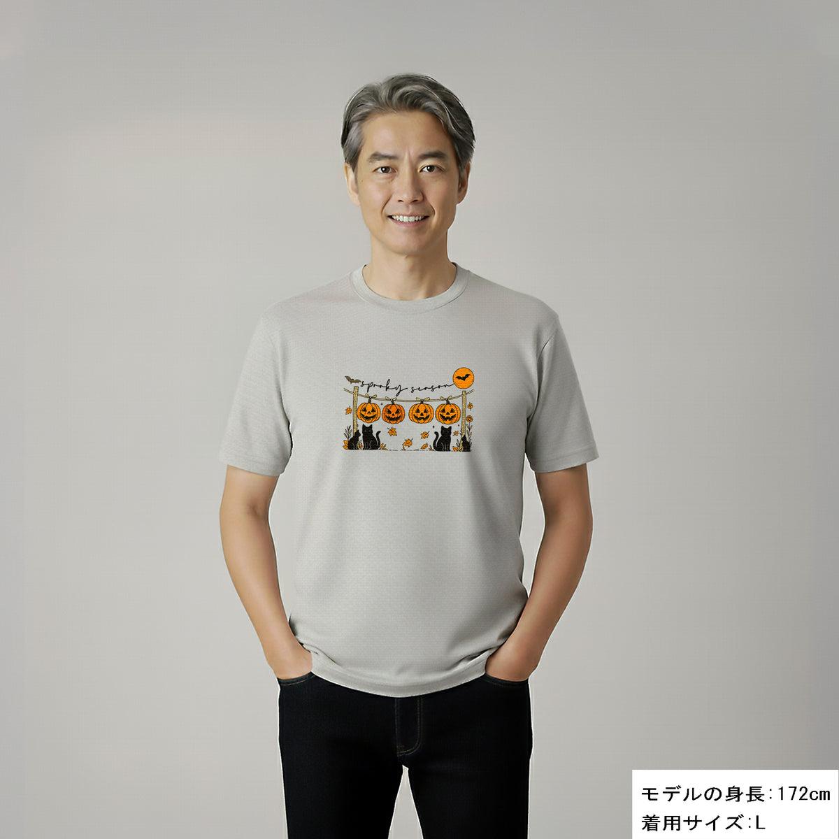 猫tシャツ ねこ 猫イラスト おもしろ tシャツ かわいい ハロウィン2|アダルト&キッズサイズ