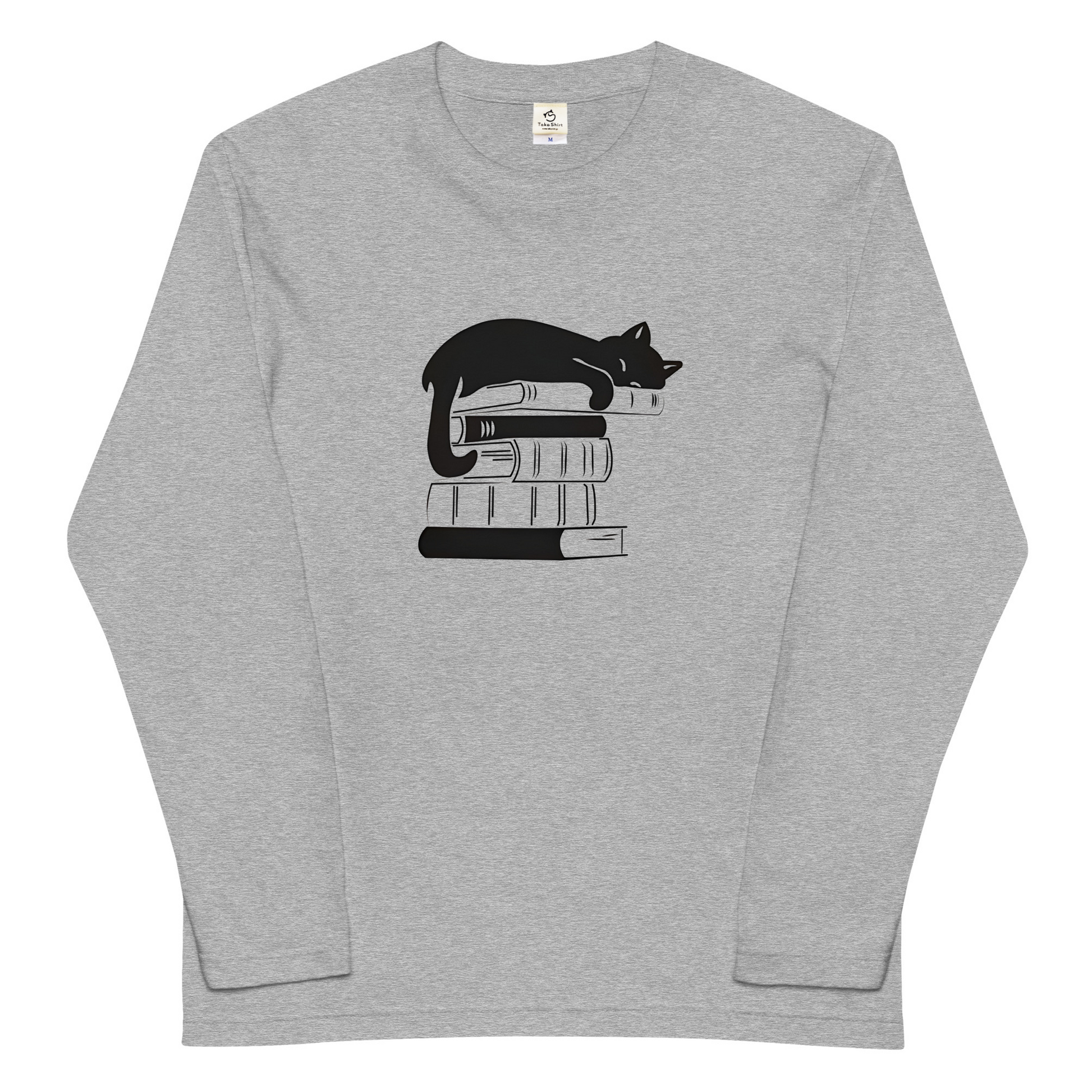 猫 ロン t 猫 長袖 t シャツ ねこ 猫イラストCat & Book.