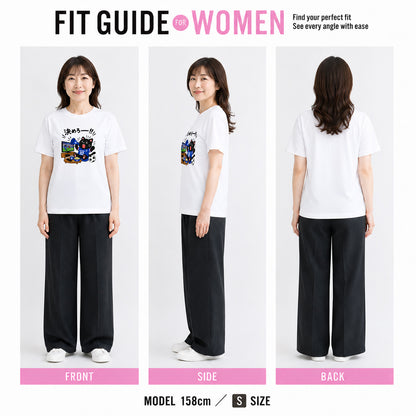 くろまるワールドカップTシャツ｜決めろー！！サッカー観戦 猫Tシャツ