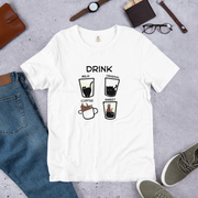 猫tシャツ ねこ 猫イラスト 猫ドリンク｜アダルト&キッズサイズ