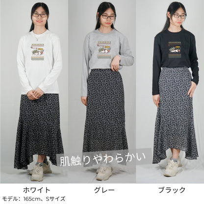 【クリスマス限定商品】猫 ロン t 猫 長袖 t シャツ ねこ 猫イラスト 猫クリスマス.