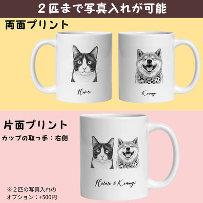 名入れ・写真アート変換｜うちの子マグカップ／Takashirt