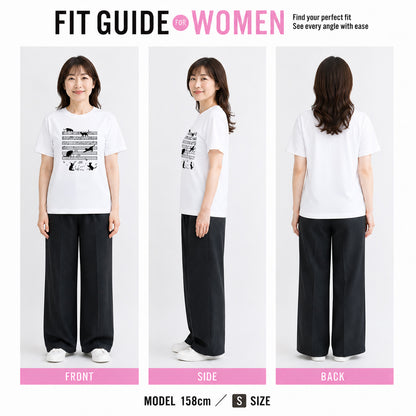 猫音楽譜 Tシャツ | 音楽好きに人気