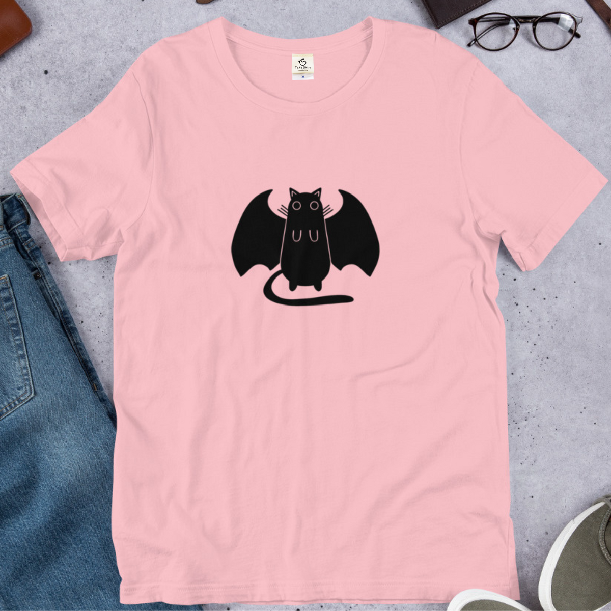 猫tシャツ ねこ 猫イラスト おもしろ tシャツ かわいい ハロウィン｜アダルト&キッズサイズ.