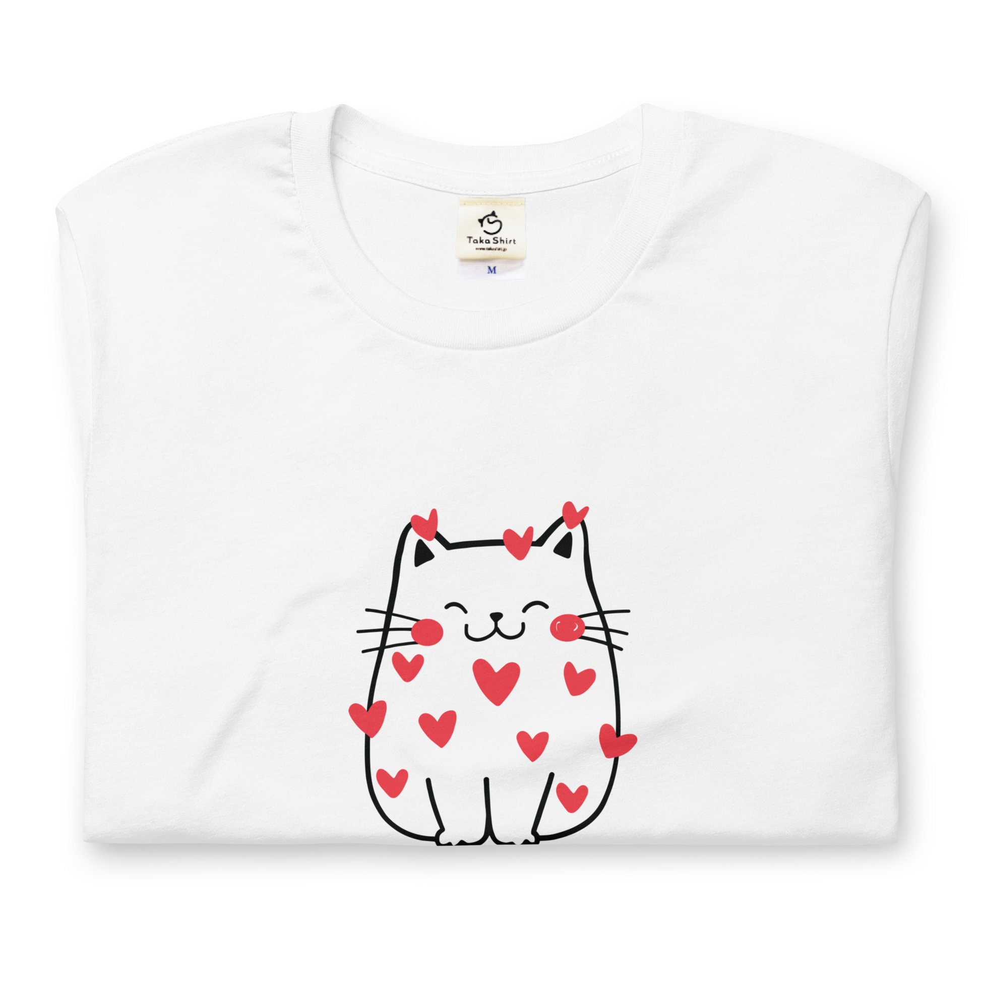 【バレンタイン限定】猫tシャツ ねこ 猫イラスト｜アダルト&キッズサイズ.