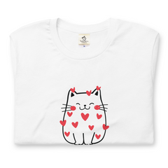 【バレンタイン限定】猫tシャツ ねこ 猫イラスト｜アダルト&キッズサイズ.