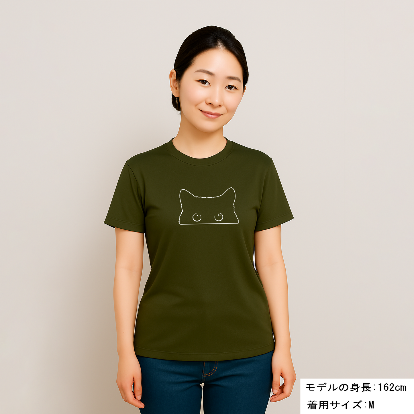 猫tシャツ ドライTシャツ シルキータッチTシャツ ねこ 猫イラスト おもしろ tシャツ  可愛い黒い猫