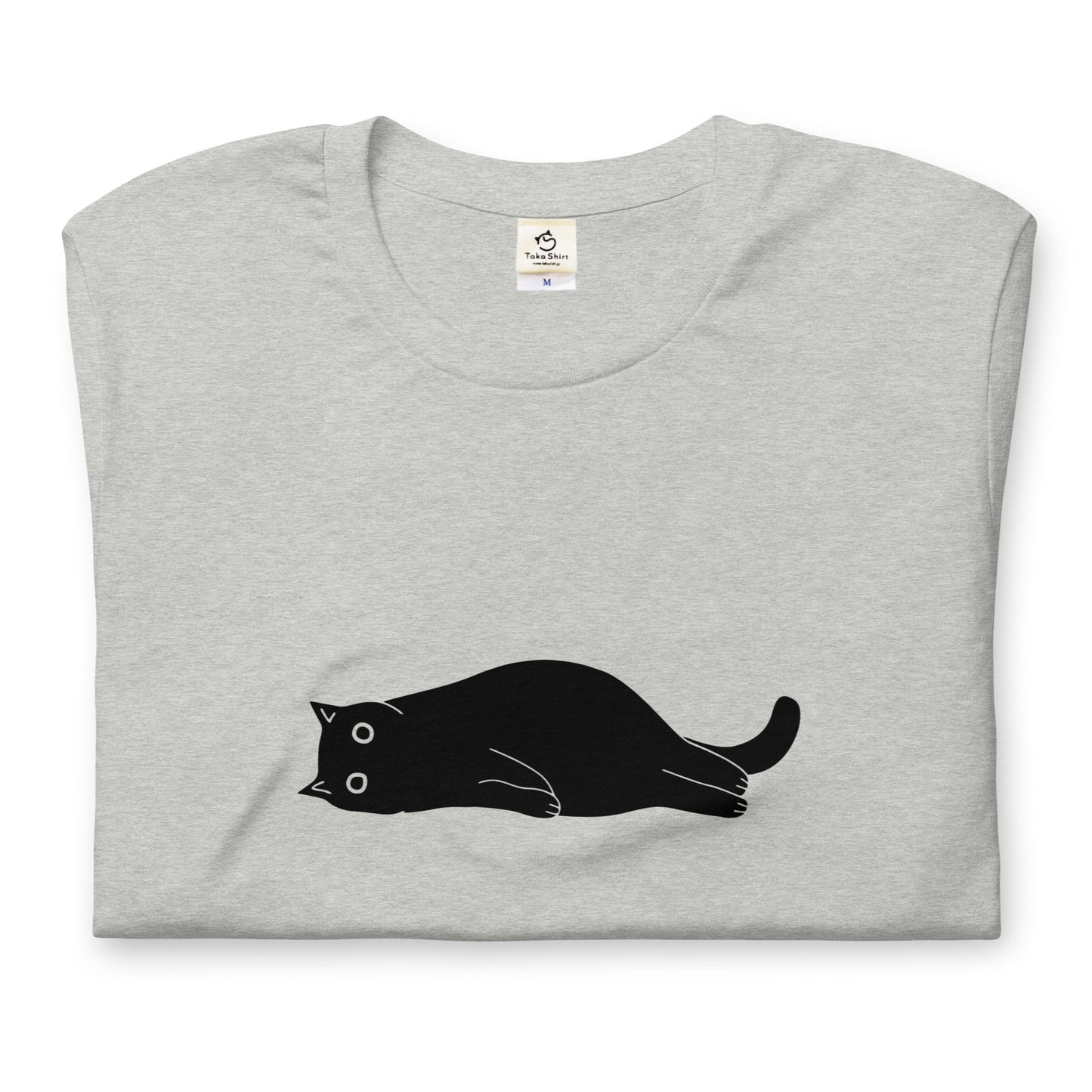 猫tシャツ ねこ 猫イラスト 可愛い　黒猫｜アダルト&キッズサイズ.