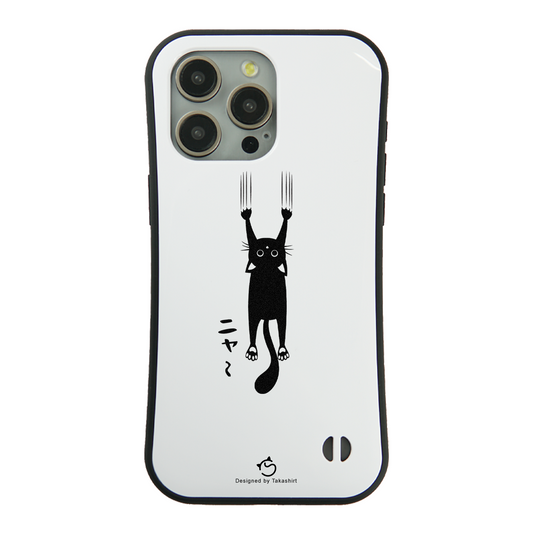 ケース ねこ 猫イラスト 引っ掻く猫 2 スマホ ケース iPhone8, SE2, SE3 ~ ケース iPhone16シリーズ