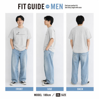 猫 バタフライ Tシャツ ｜ 猫好き・シンプル好きに人気