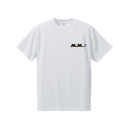 猫tシャツ ドライTシャツ シルキータッチTシャツ ねこ 猫イラスト おもしろ tシャツ にゃんポイント