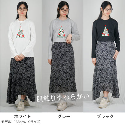 【クリスマス限定商品】猫 ロン t 猫 長袖 t シャツ ねこ 猫イラスト 猫クリスマス.