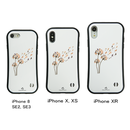 ケース いぬ 犬 イラスト チワワ タンポポ  スマホ ケース iPhone8, SE2, SE3 ~ ケース iPhone16シリーズ