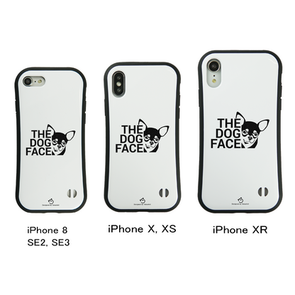ケース いぬ 犬 イラスト  チワワ THE DOG FACE スマホ ケース iPhone8, SE2, SE3 ~ ケース iPhone16シリーズ