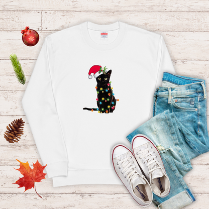 【クリスマス限定商品】猫 トレーナー ねこ かわいい 猫イラスト 猫クリスマス.