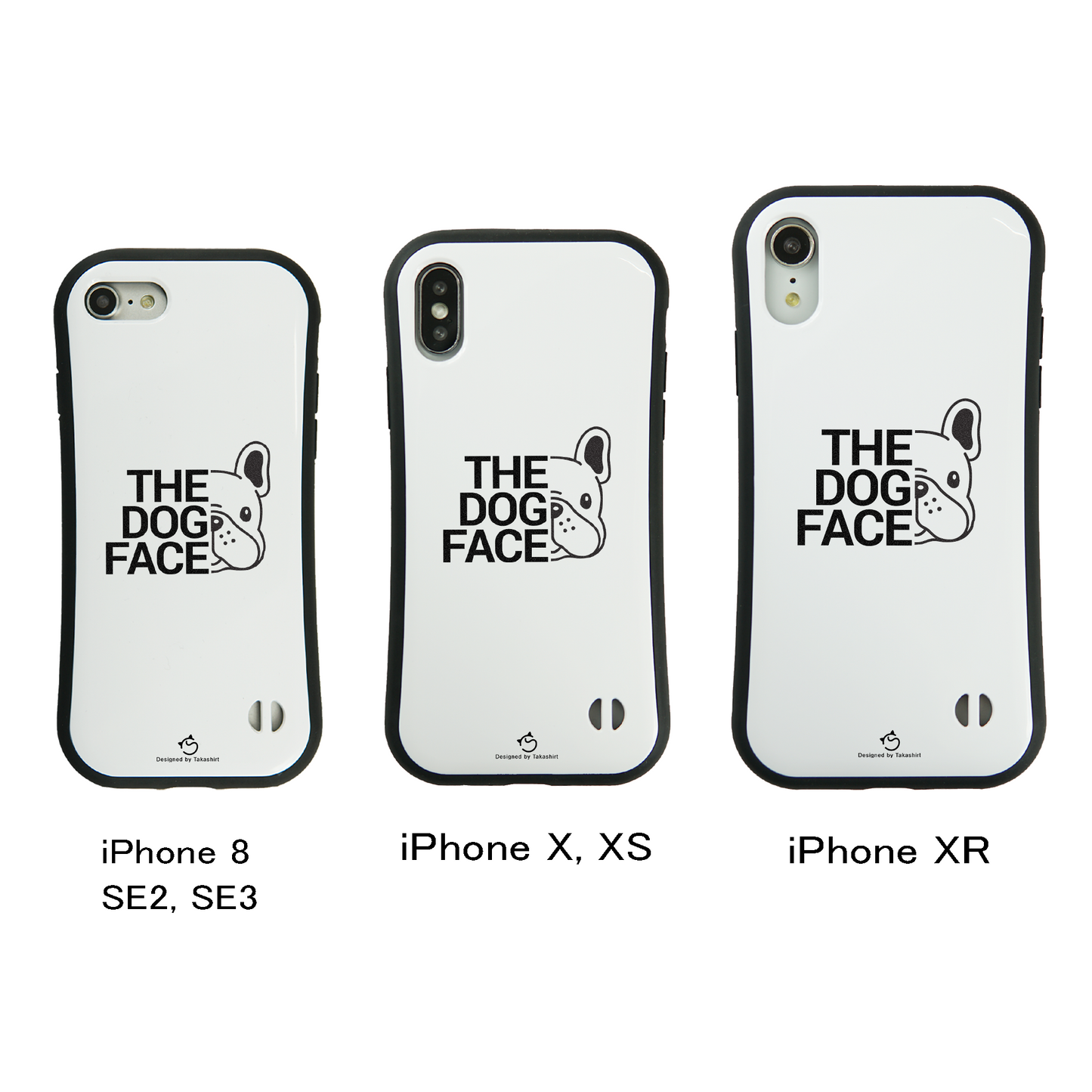 ケース いぬ 犬 イラスト フレンチ・ブルドッグ THE DOG FACE スマホ ケース iPhone8, SE2, SE3 ~ ケース iPhone16シリーズ