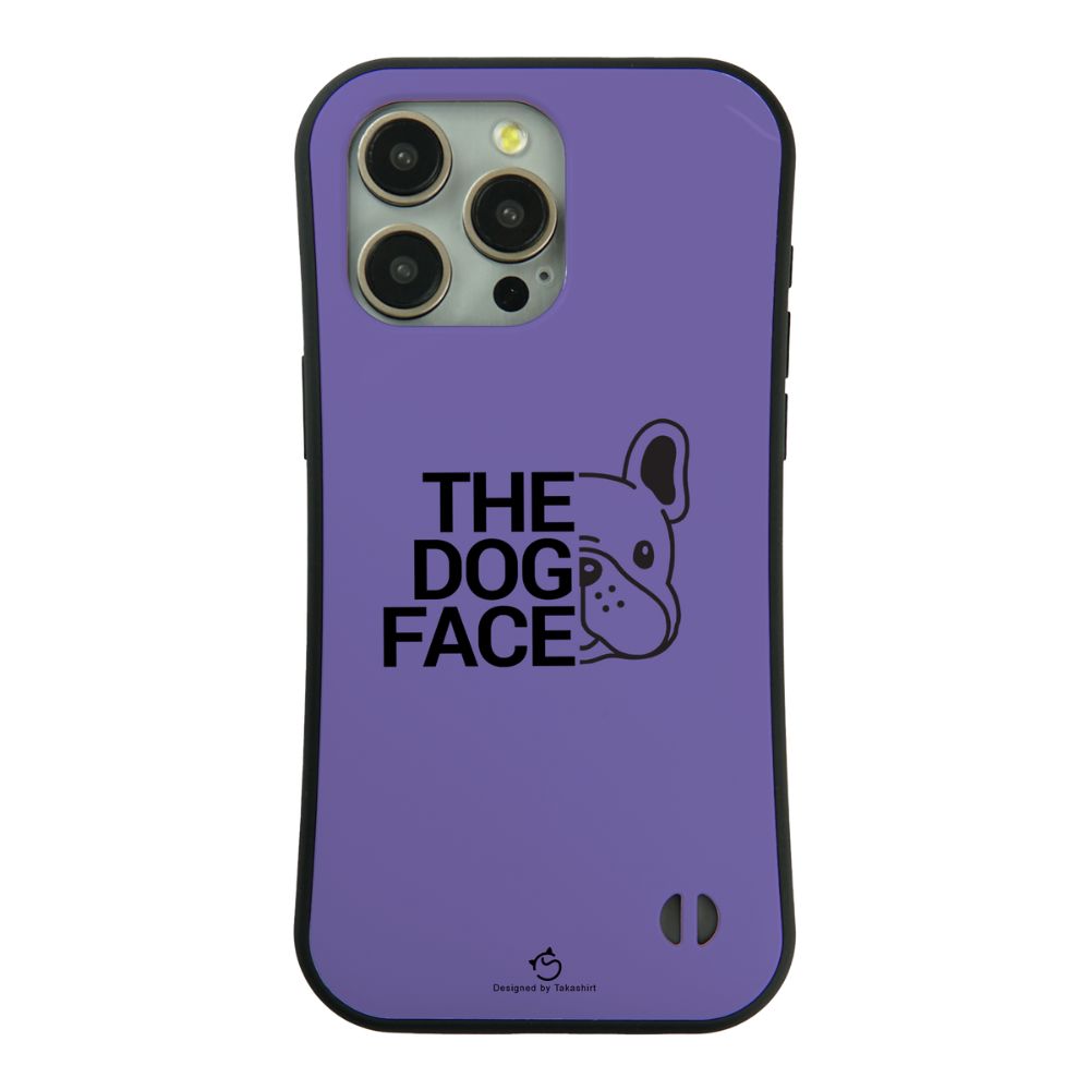 ケース いぬ 犬 イラスト フレンチ・ブルドッグ THE DOG FACE スマホ ケース iPhone8, SE2, SE3 ~ ケース iPhone16セリア