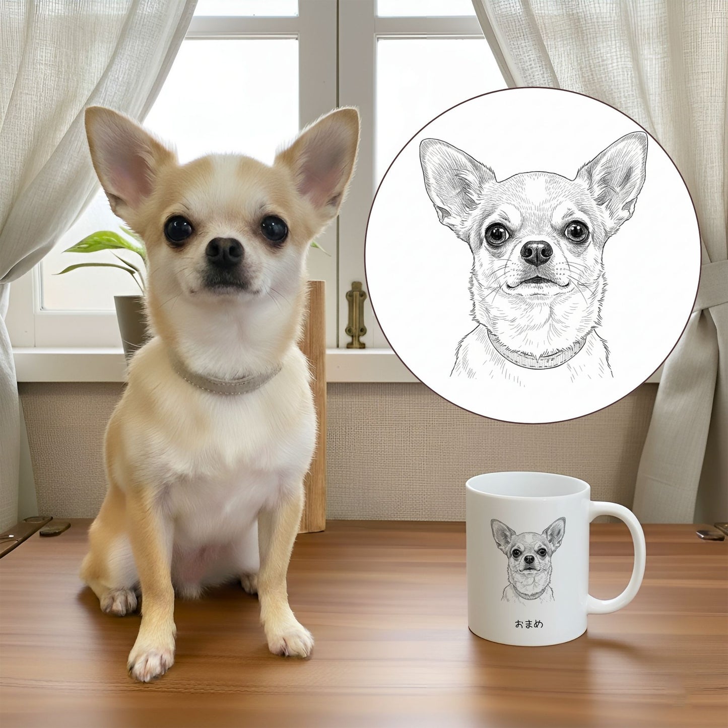 名入れ・写真アート変換｜うちの子マグカップ／Takashirt