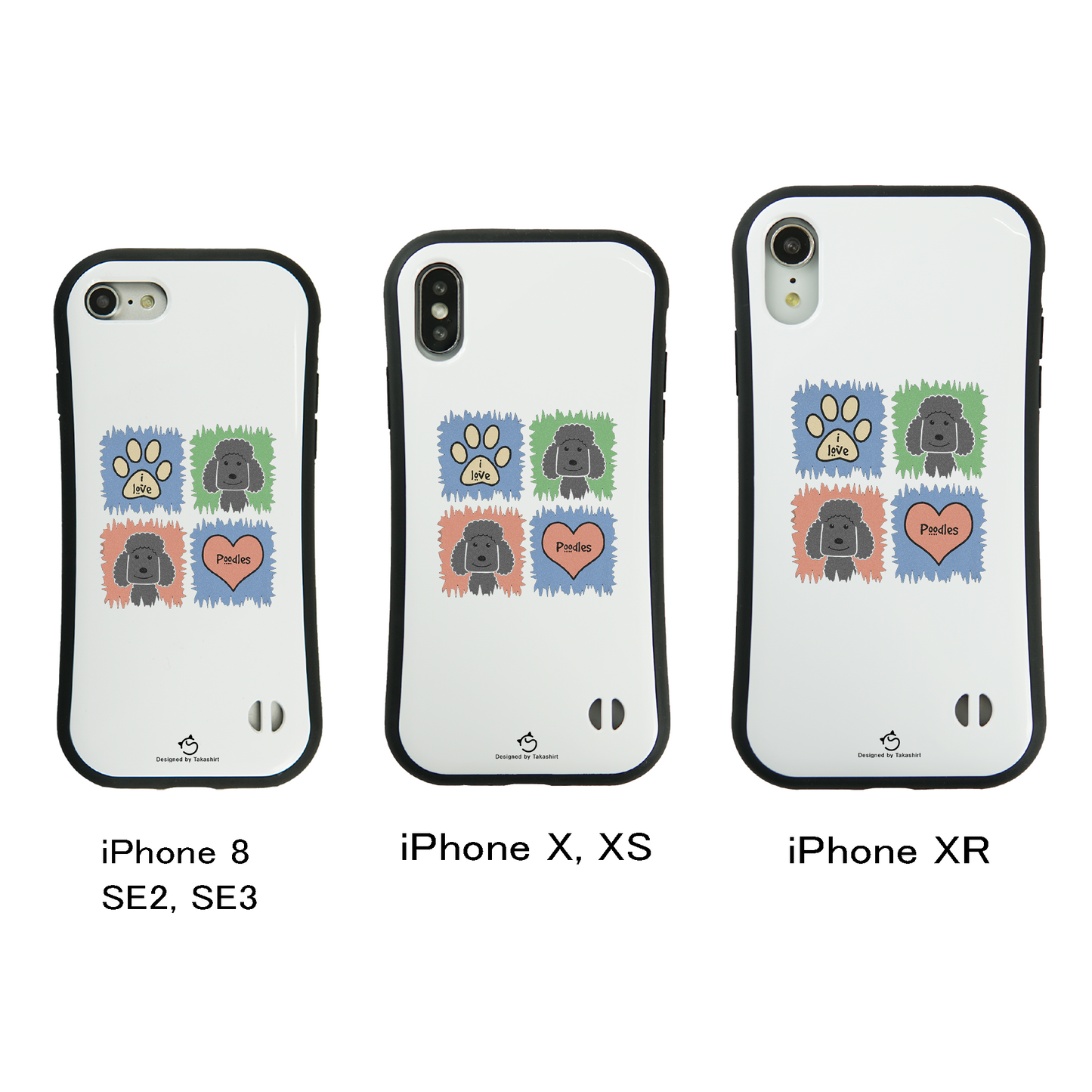 ケース いぬ 犬 イラスト トイ プードル ベター スマホ ケース iPhone8, SE2, SE3 ~ ケース iPhone16セリア