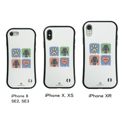 ケース いぬ 犬 イラスト トイ プードル ベター スマホ ケース iPhone8, SE2, SE3 ~ ケース iPhone16セリア