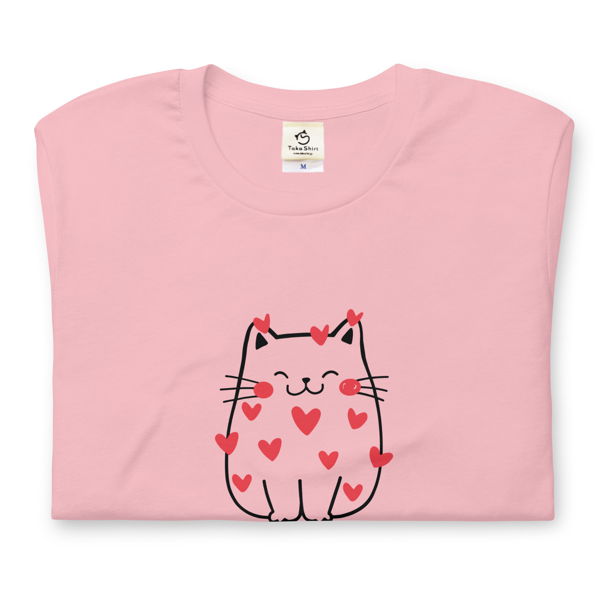 【バレンタイン限定】猫tシャツ ねこ 猫イラスト｜アダルト&キッズサイズ.