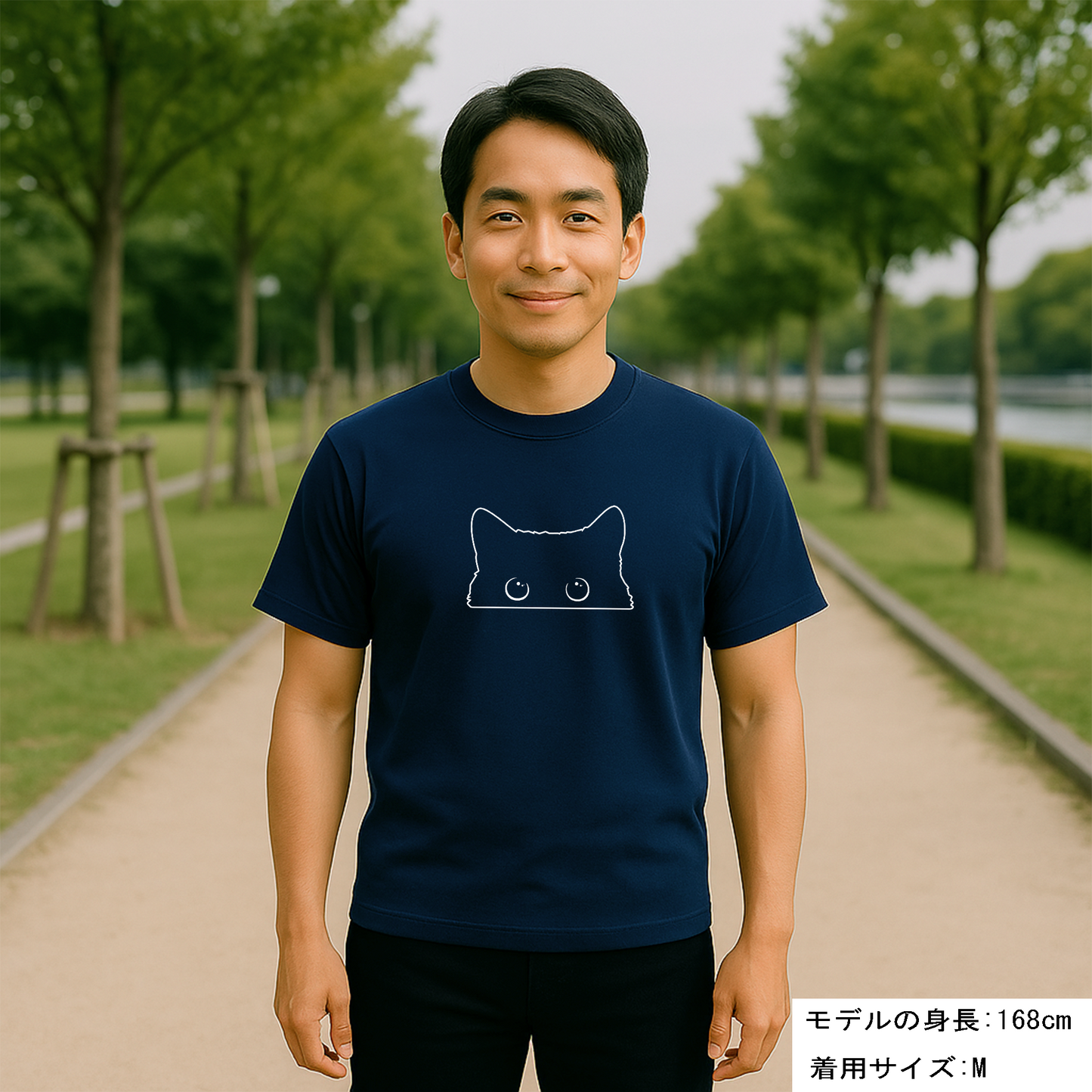 猫tシャツ ドライTシャツ シルキータッチTシャツ ねこ 猫イラスト おもしろ tシャツ  可愛い黒い猫