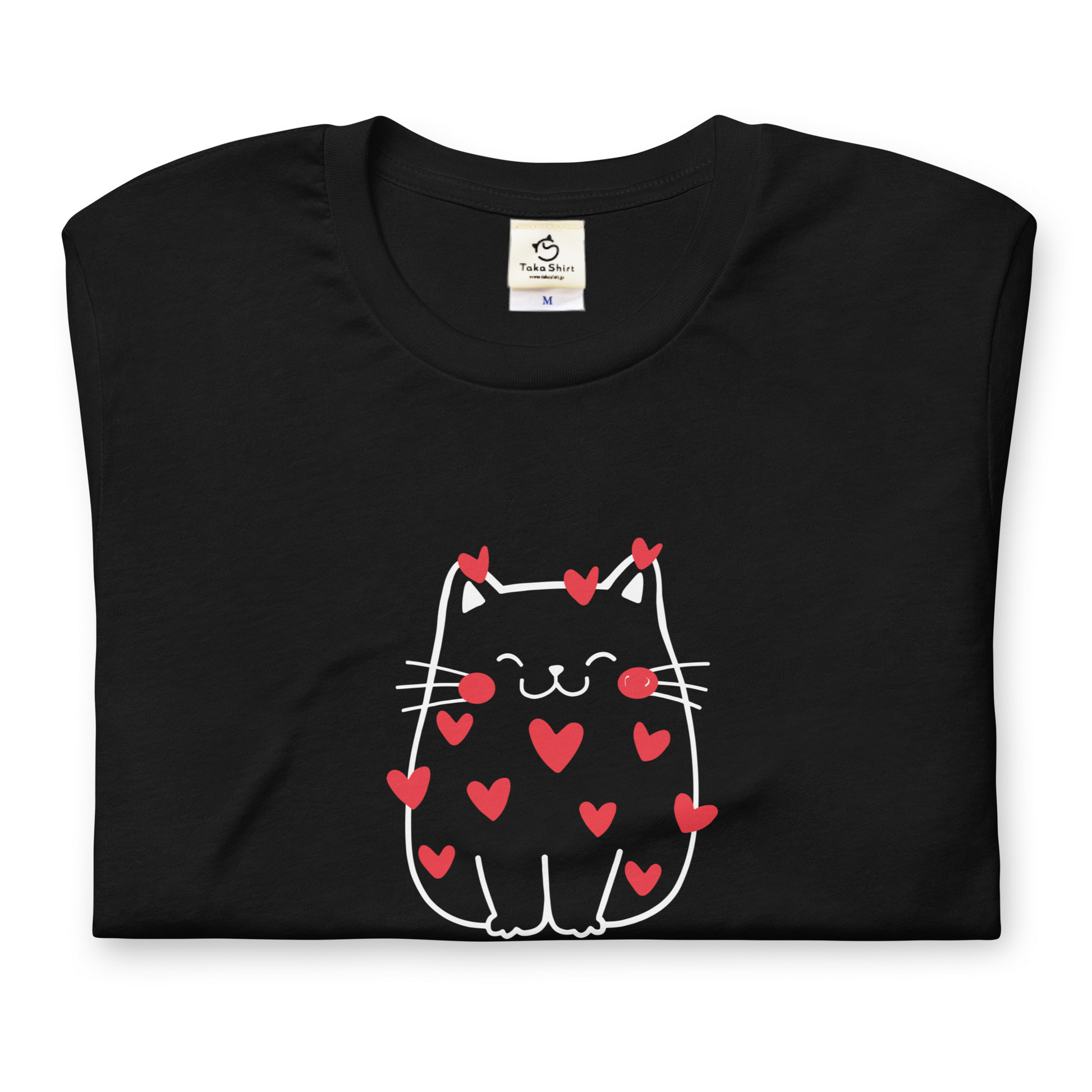 【バレンタイン限定】猫tシャツ ねこ 猫イラスト｜アダルト&キッズサイズ.