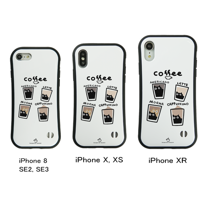 ケース ねこ 猫イラスト 猫カフェ1 スマホ ケース iPhone8, SE2, SE3 ~ ケース iPhone16シリーズ